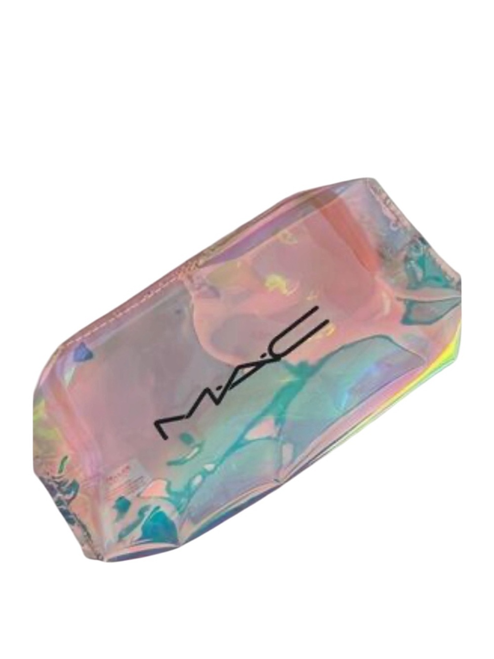 MAC Cosmetics Iridescent Clear Cosmetic Zip Pouch